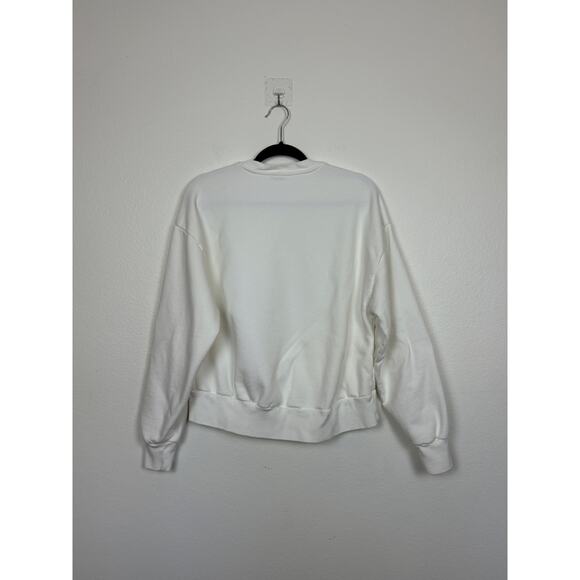 Cinq a Sept Bonjour Smiley Face Crewneck Sweatshirt XS - Picture 5 of 5